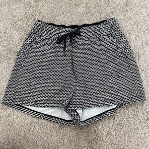 Black And White On The Fly Lululemon Shorts 6